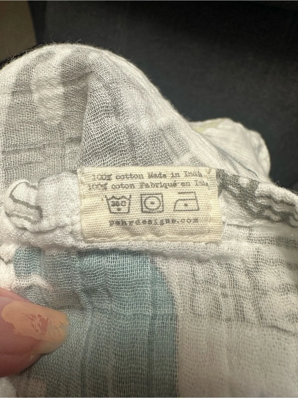 Pehr Muslin Swaddle 100% GOTS Organic Cotton - Noah's Ark